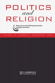 Politics and Religion Volume 15 - Issue 3 -
