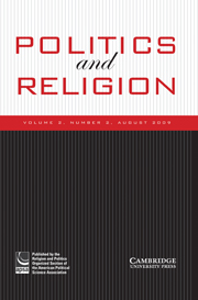 Politics and Religion Volume 2 - Special Issue2 -  Muslims in America