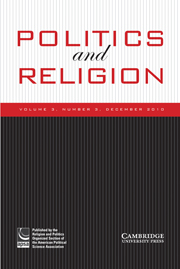 Politics and Religion Volume 3 - Issue 3 -
