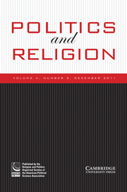 Politics and Religion Volume 4 - Issue 3 -