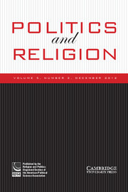 Politics and Religion Volume 5 - Issue 3 -
