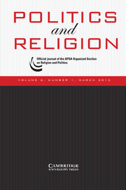 Politics and Religion Volume 6 - Issue 1 -