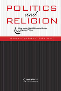 Politics and Religion Volume 6 - Issue 2 -