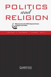 Politics and Religion Volume 7 - Issue 1 -