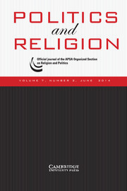 Politics and Religion Volume 7 - Issue 2 -
