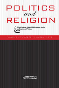 Politics and Religion Volume 8 - Issue 1 -