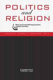 Politics and Religion Volume 8 - Issue 4 -