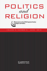 Politics and Religion Volume 9 - Issue 2 -