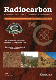 Radiocarbon Volume 59 - Special Issue5 -  8th International Symposium, Edinburgh, 27 June – 1 July, 2016 Part 1 of 2