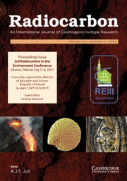 Radiocarbon Volume 64 - Issue 6 -  3rd Radiocarbon in the Environment Conference Gliwice, Poland, July 5–9, 2021
