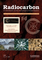 Radiocarbon Volume 66 - Issue 6 -  24th Radiocarbon and 10th 14C & Archaeology, Zurich, Sept. 11–16, 2022 Proceedings Part 2 of 2