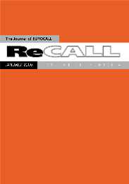 ReCALL Volume 15 - Issue 2 -