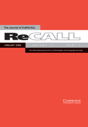ReCALL Volume 21 - Issue 1 -