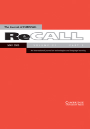 ReCALL Volume 21 - Issue 2 -