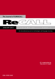 ReCALL Volume 25 - Issue 1 -