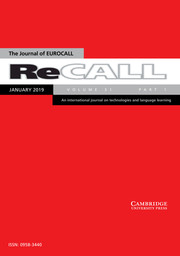 ReCALL Volume 31 - Issue 1 -