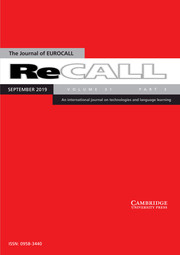 ReCALL Volume 31 - Issue 3 -