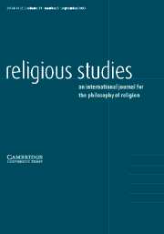 Religious Studies Volume 39 - Issue 3 -