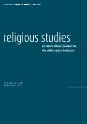 Religious Studies Volume 43 - Issue 2 -