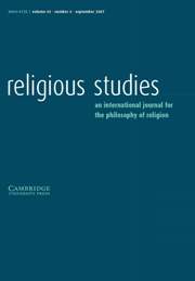 Religious Studies Volume 43 - Issue 3 -