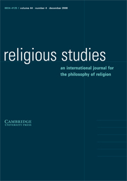 Religious Studies Volume 44 - Issue 4 -