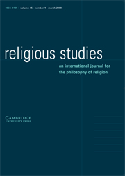 Religious Studies Volume 45 - Issue 1 -