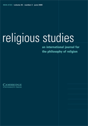 Religious Studies Volume 45 - Issue 2 -
