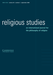 Religious Studies Volume 45 - Issue 3 -
