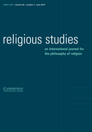 Religious Studies Volume 46 - Issue 2 -