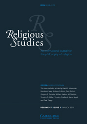 Religious Studies Volume 47 - Issue 1 -