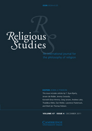 Religious Studies Volume 47 - Issue 4 -