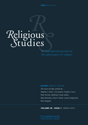 Religious Studies Volume 48 - Issue 1 -