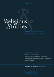 Religious Studies Volume 49 - Issue 1 -