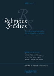Religious Studies Volume 49 - Issue 3 -