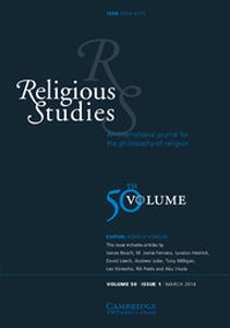 Religious Studies Volume 50 - Issue 1 -