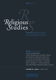 Religious Studies Volume 58 - Issue 1 -