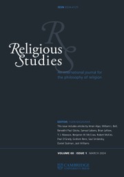 Religious Studies Volume 60 - Issue 1 -