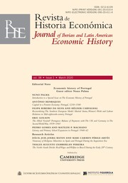 Revista de Historia Economica - Journal of Iberian and Latin American Economic History Volume 38 - Special Issue1 -  Economic history of Portugal