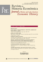 Revista de Historia Economica - Journal of Iberian and Latin American Economic History Volume 40 - Issue 1 -