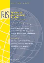 Review of International Studies Volume 31 - Issue 1 -