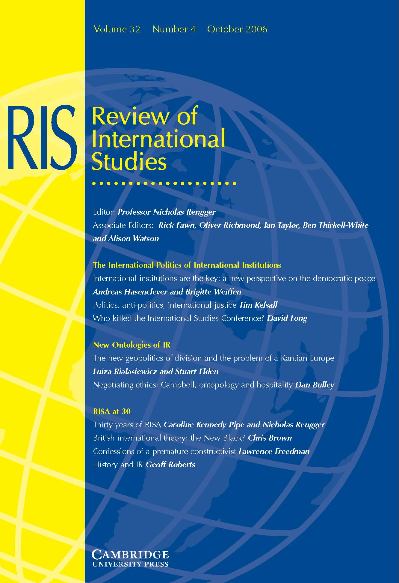 Review of International Studies Volume 32 - Issue 4 -
