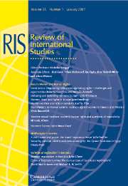Review of International Studies Volume 33 - Issue 1 -