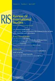 Review of International Studies Volume 33 - Issue 2 -