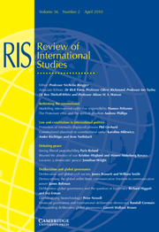 Review of International Studies Volume 36 - Issue 2 -
