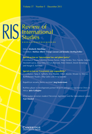 Review of International Studies Volume 37 - Issue 5 -