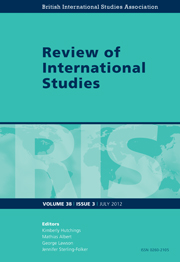 Review Of International Studies: Volume 38 - Issue 3 | Cambridge Core