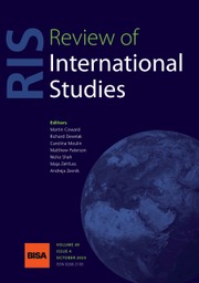 Review of International Studies Volume 49 Issue 4 Cambridge Core