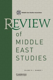 Review of Middle East Studies Volume 55 - Issue 1 -