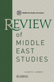 Review of Middle East Studies Volume 56 - Issue 2 -