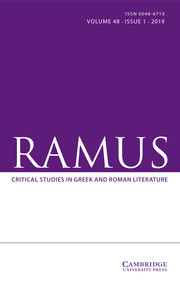 Ramus Volume 48 - Issue 1 -